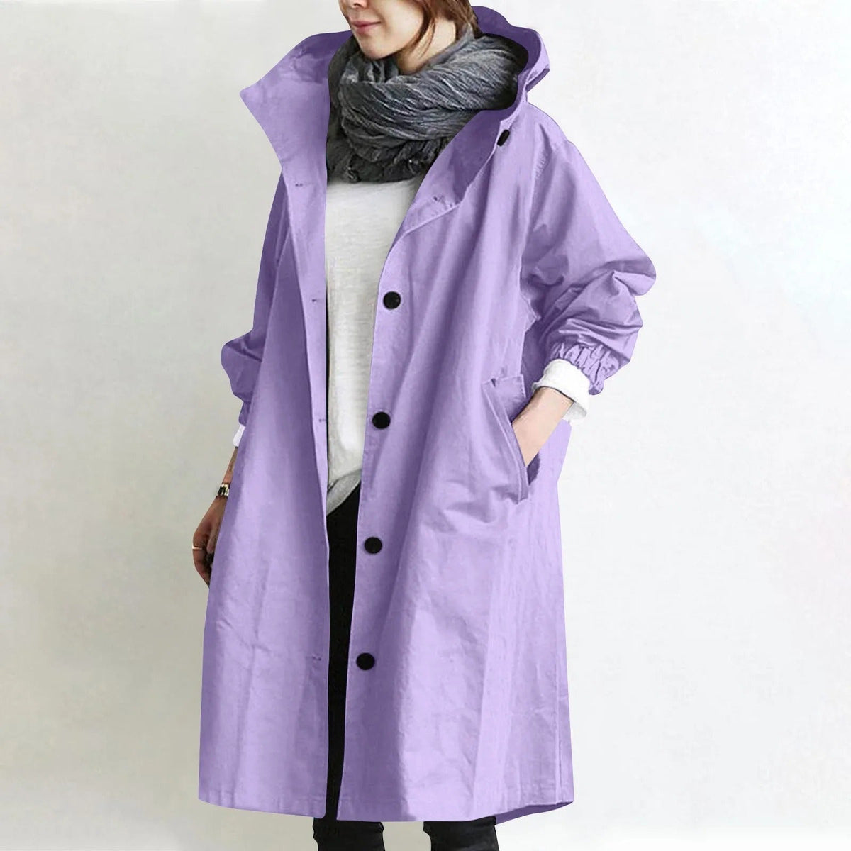 Margriet | Oversized Trenchcoat met Capuchon