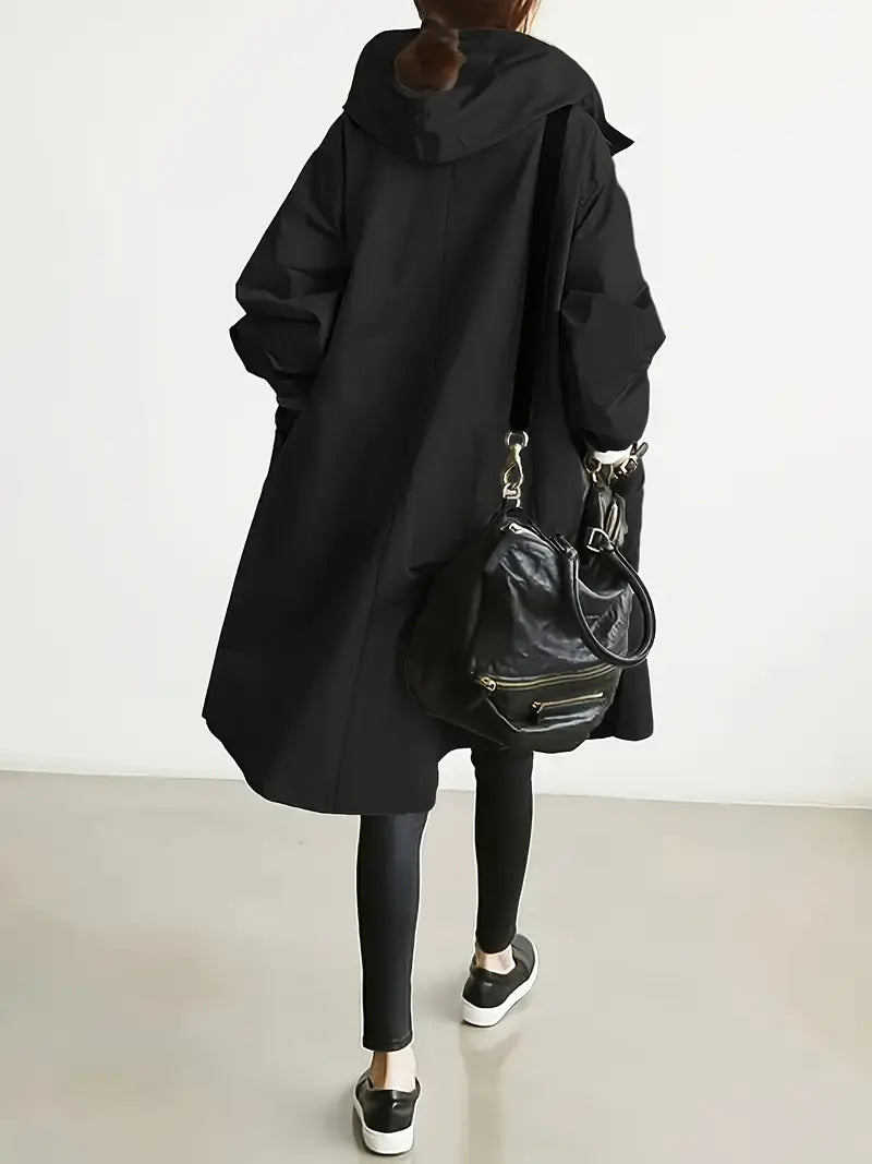 Greet | Oversized Trenchcoat met Capuchon