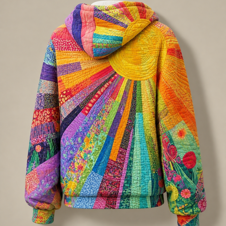 Amanda | Gewatteerde Wildflower Hoodie