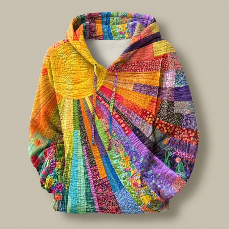 Amanda | Gewatteerde Wildflower Hoodie