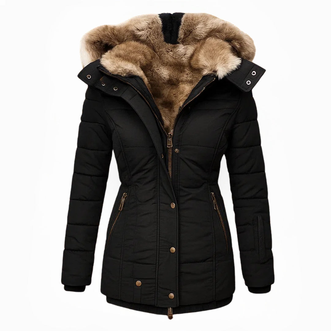 Hanneke | Gewatteerde Winterjas met Capuchon