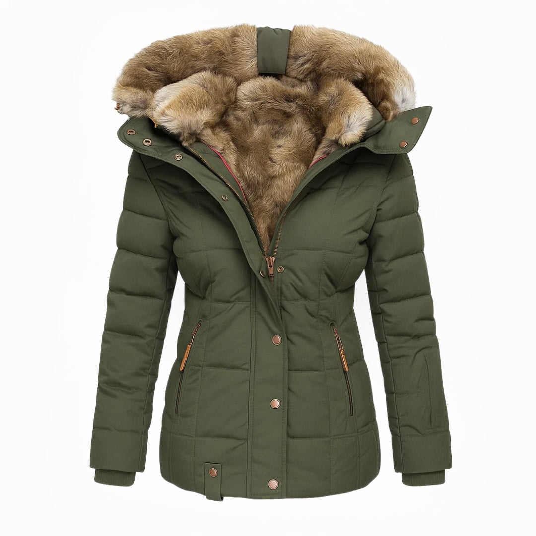 Hanneke | Gewatteerde Winterjas met Capuchon