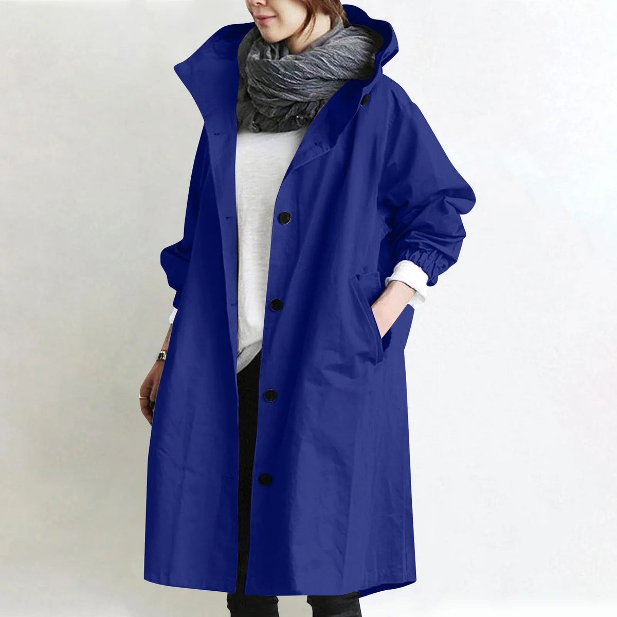 Femke | Oversized Trenchcoat met Capuchon