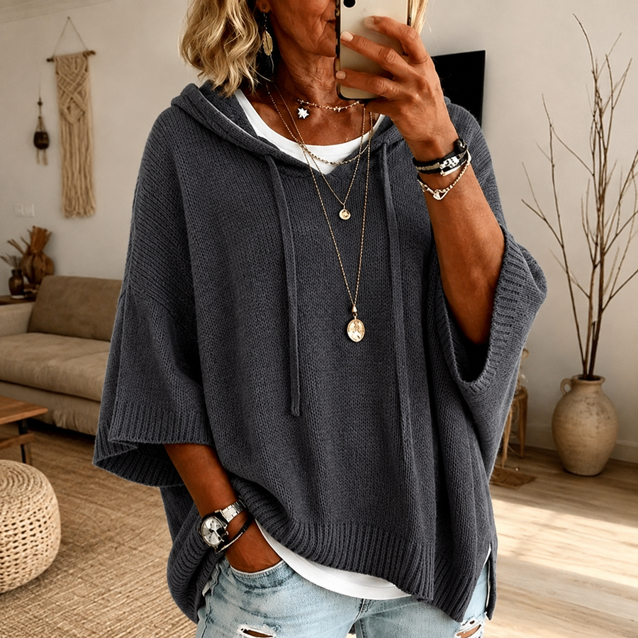 Maaike | Oversized Poncho Hoodie