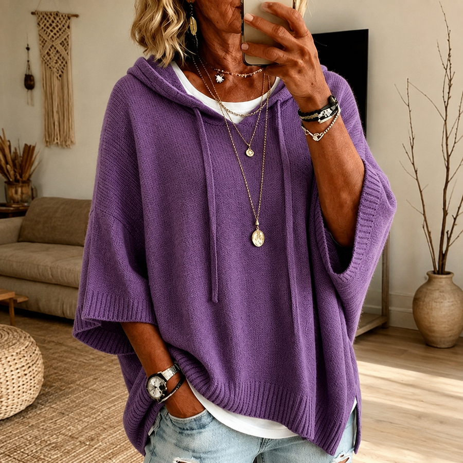 Thea | Oversized Poncho Hoodie