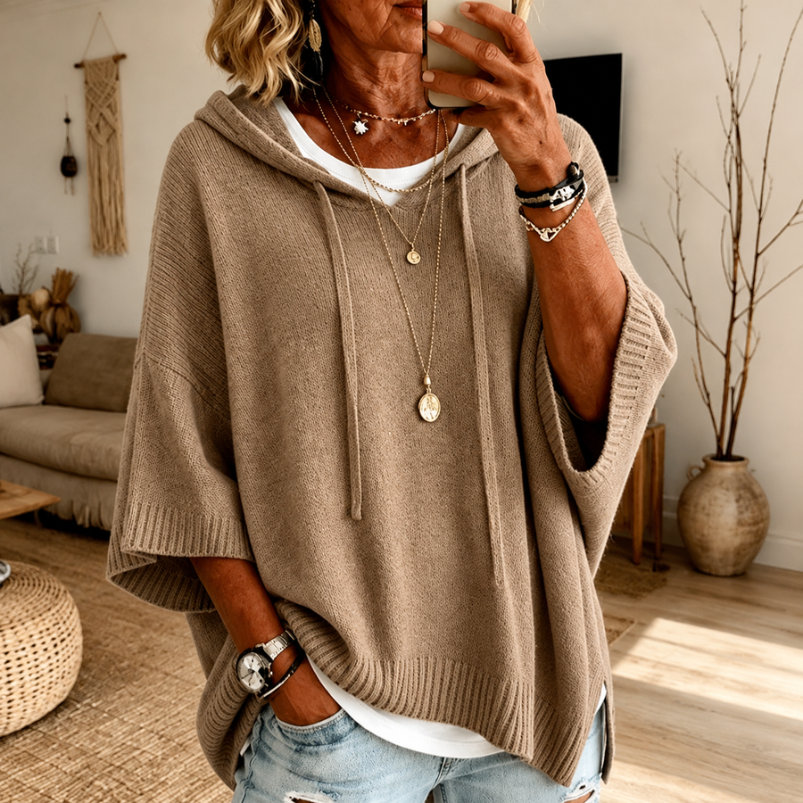 Linda | Oversized Poncho Hoodie