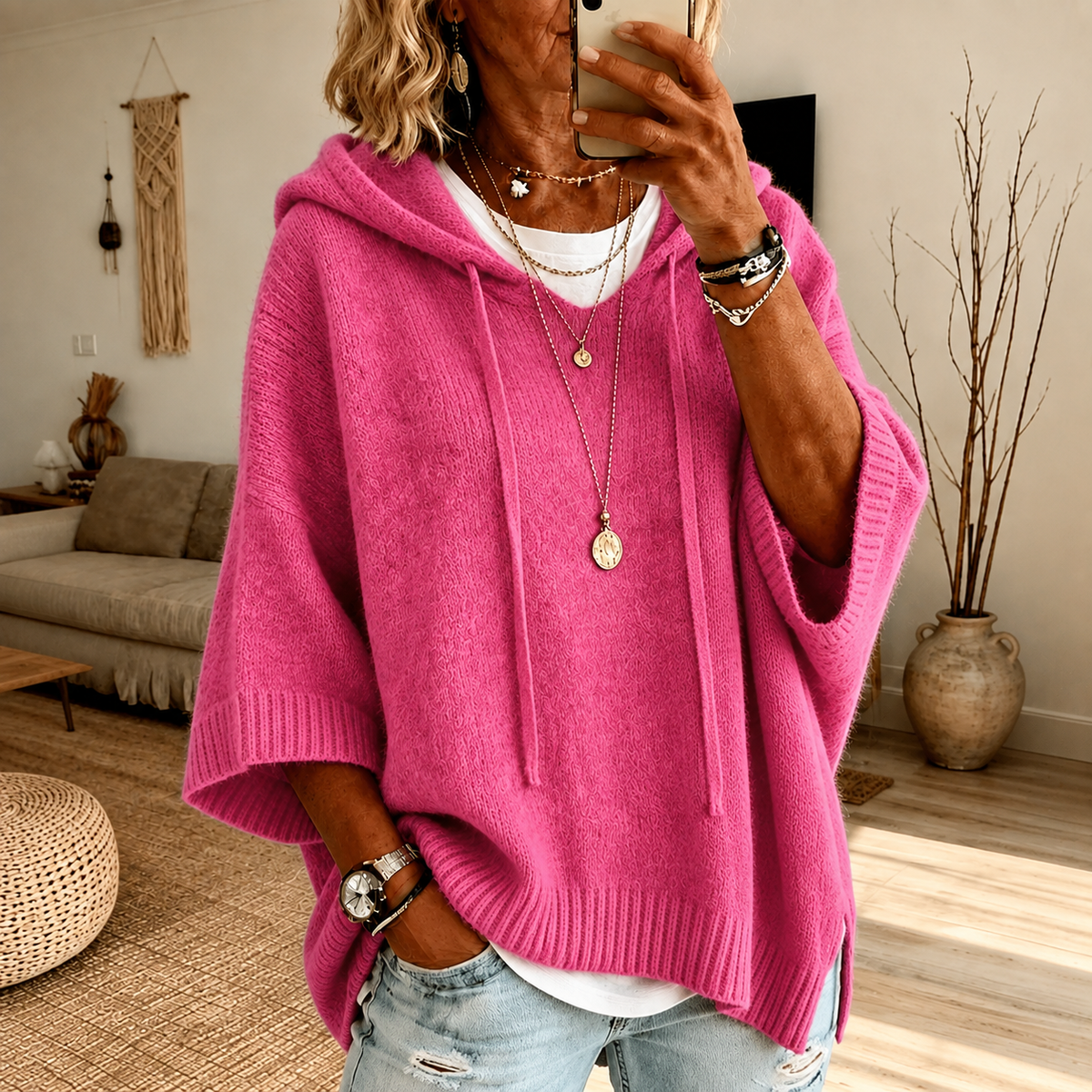 Wilma | Oversized Poncho Hoodie