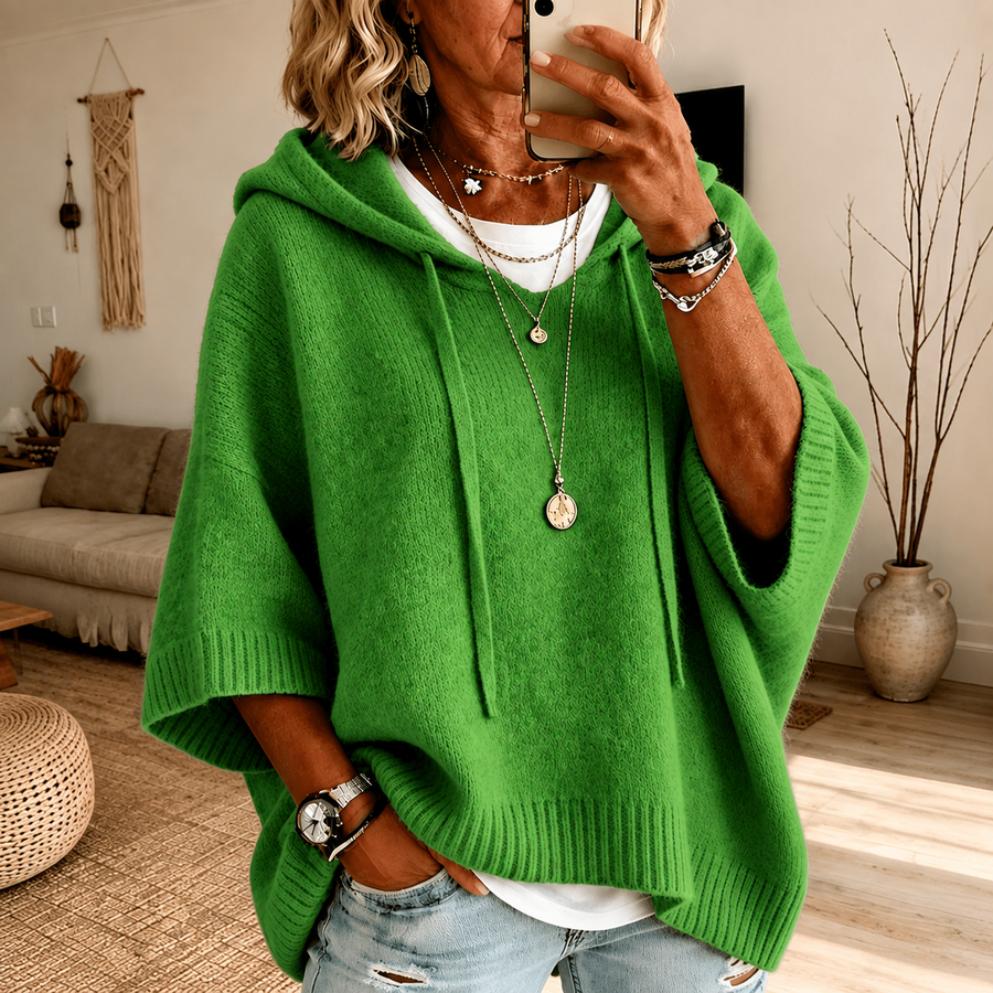Anja | Oversized Poncho Hoodie