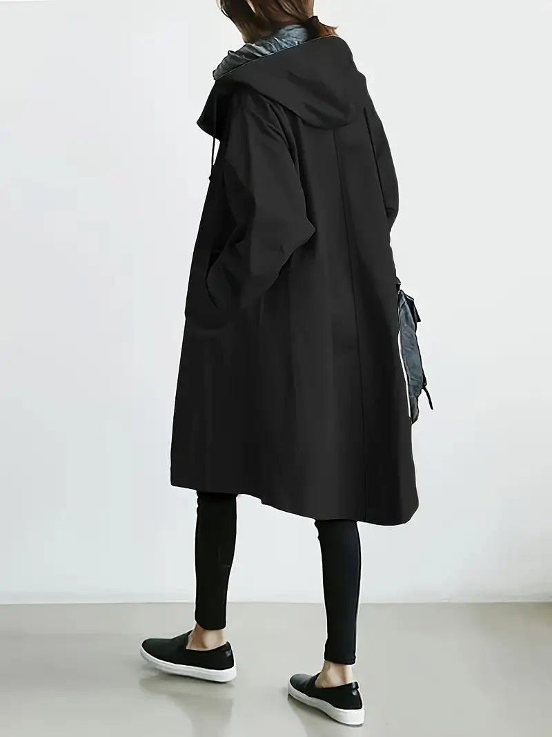 Greet | Oversized Trenchcoat met Capuchon