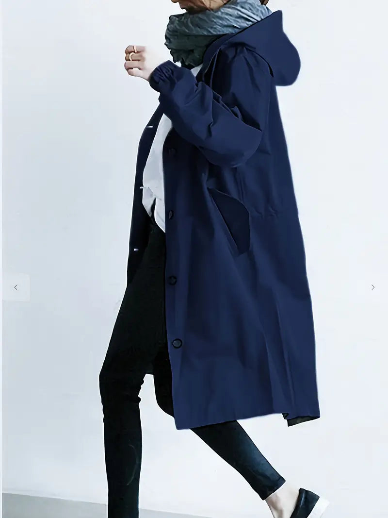 Petra | Oversized Trenchcoat met Capuchon