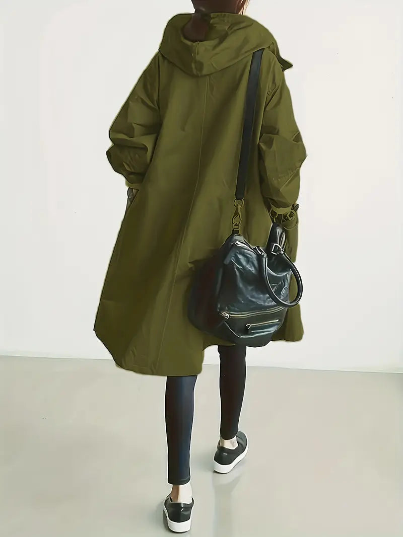 Lotte | Oversized Trenchcoat met Capuchon