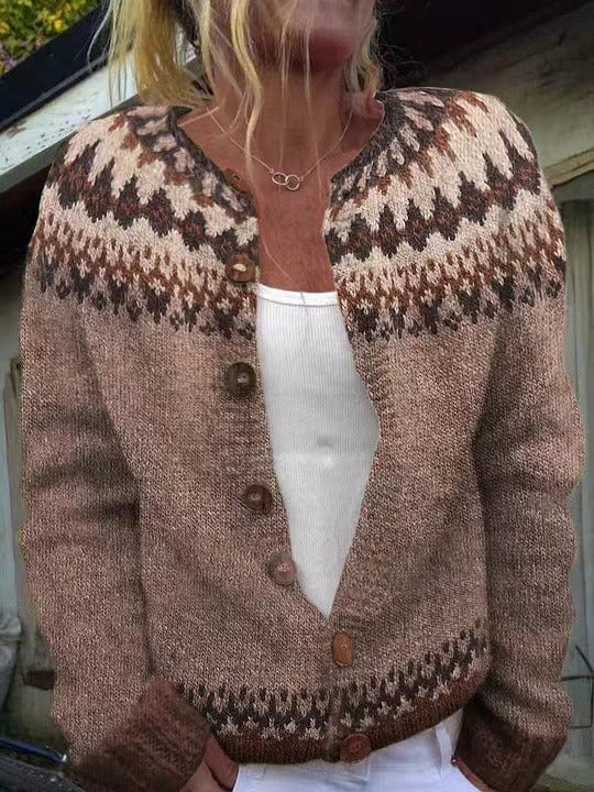 Bea | Vintage gebreide cardigan