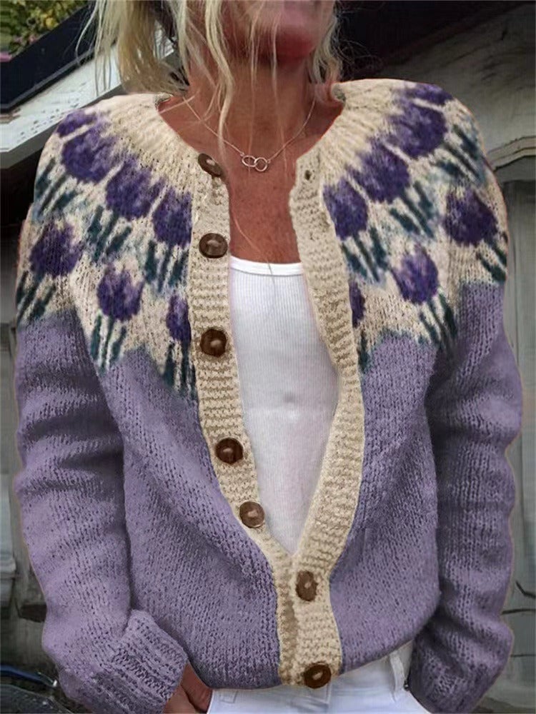Carlijn | Vintage gebreide cardigan
