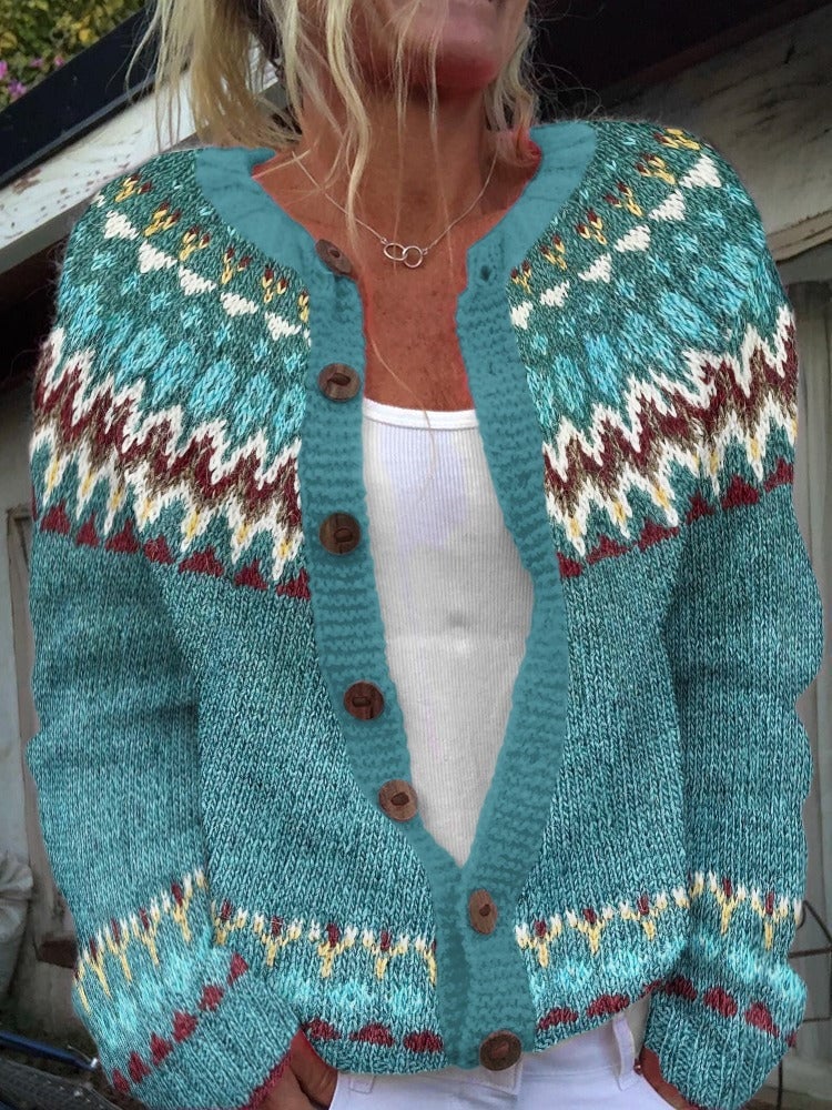 Yvonne | Vintage gebreide cardigan