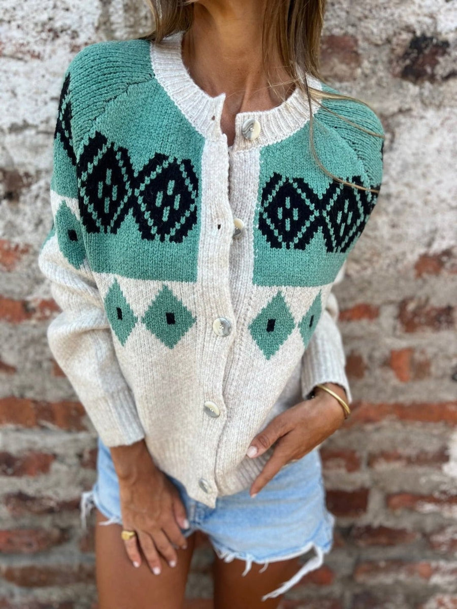 Rianne | Vintage gebreide cardigan
