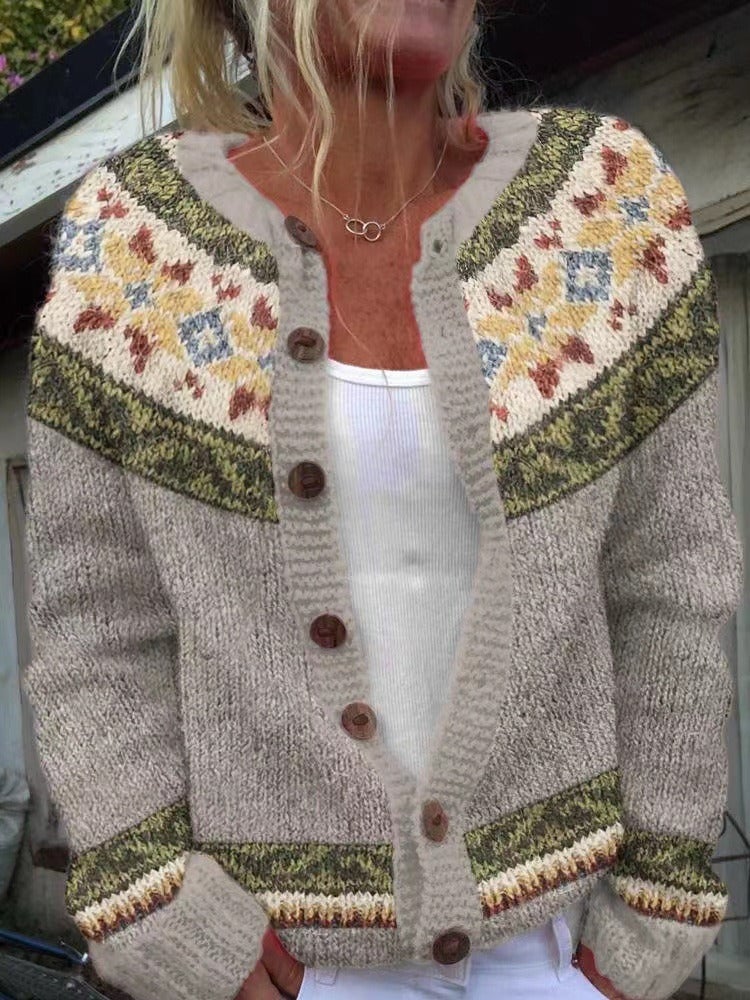 Gea | Vintage gebreide cardigan