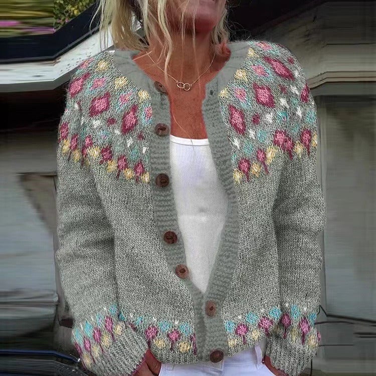 Renske | Vintage gebreide cardigan