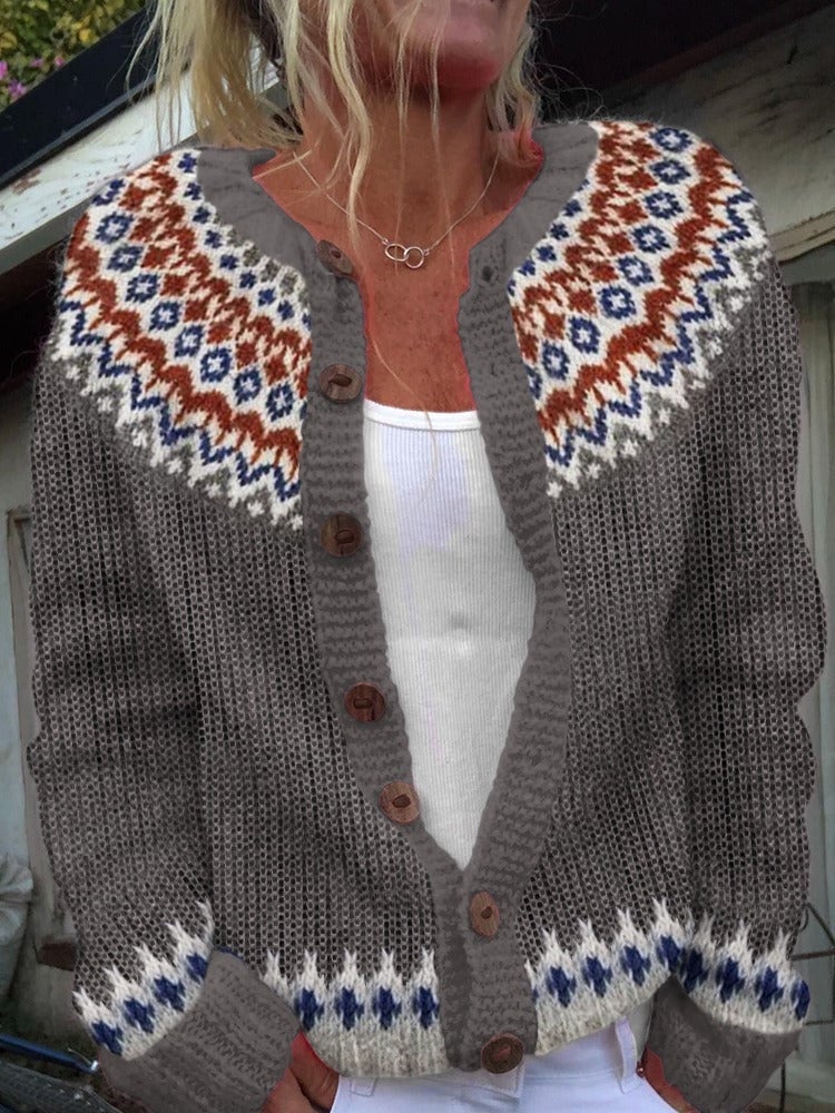 Nelleke | Vintage gebreide cardigan