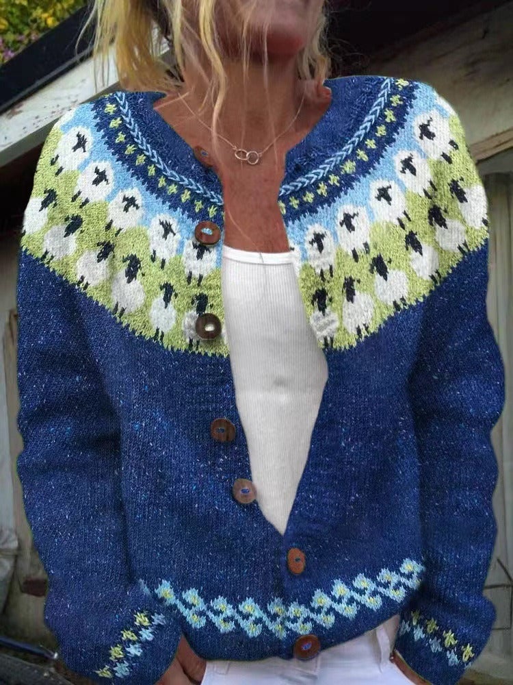Hilde | Vintage gebreide cardigan