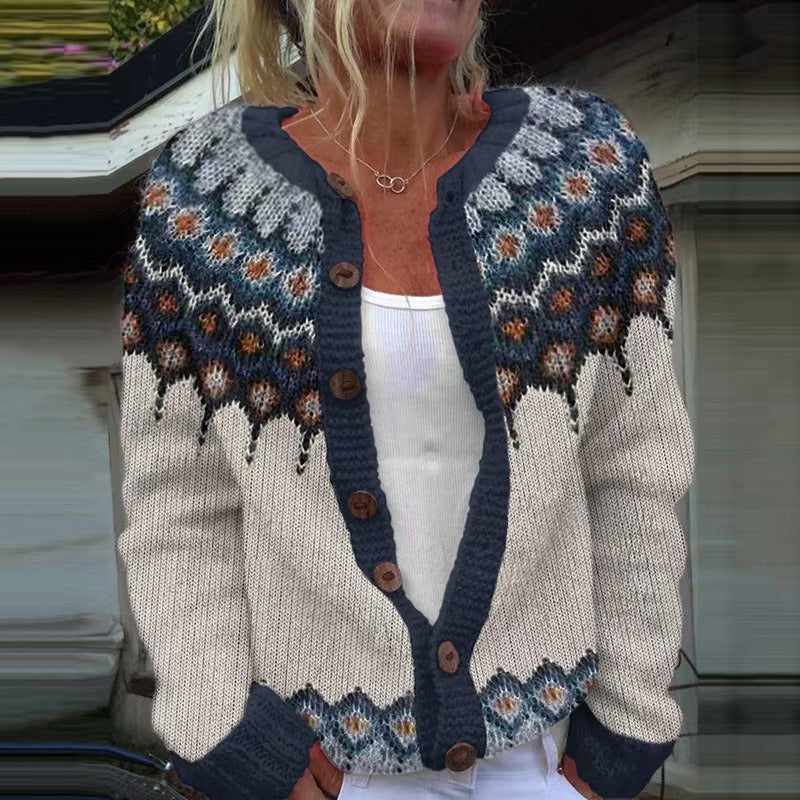Jacoba | Vintage gebreide cardigan