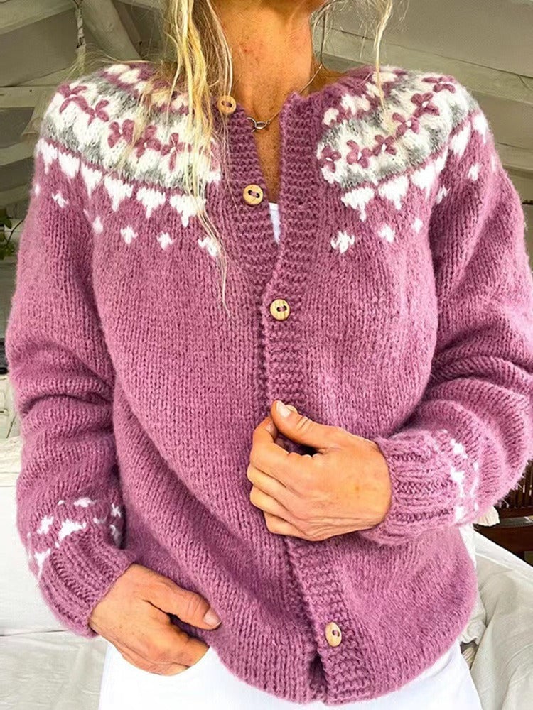 Silke | Vintage gebreide cardigan