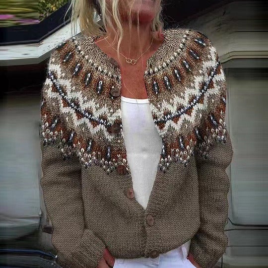 Lieke | Vintage gebreide cardigan