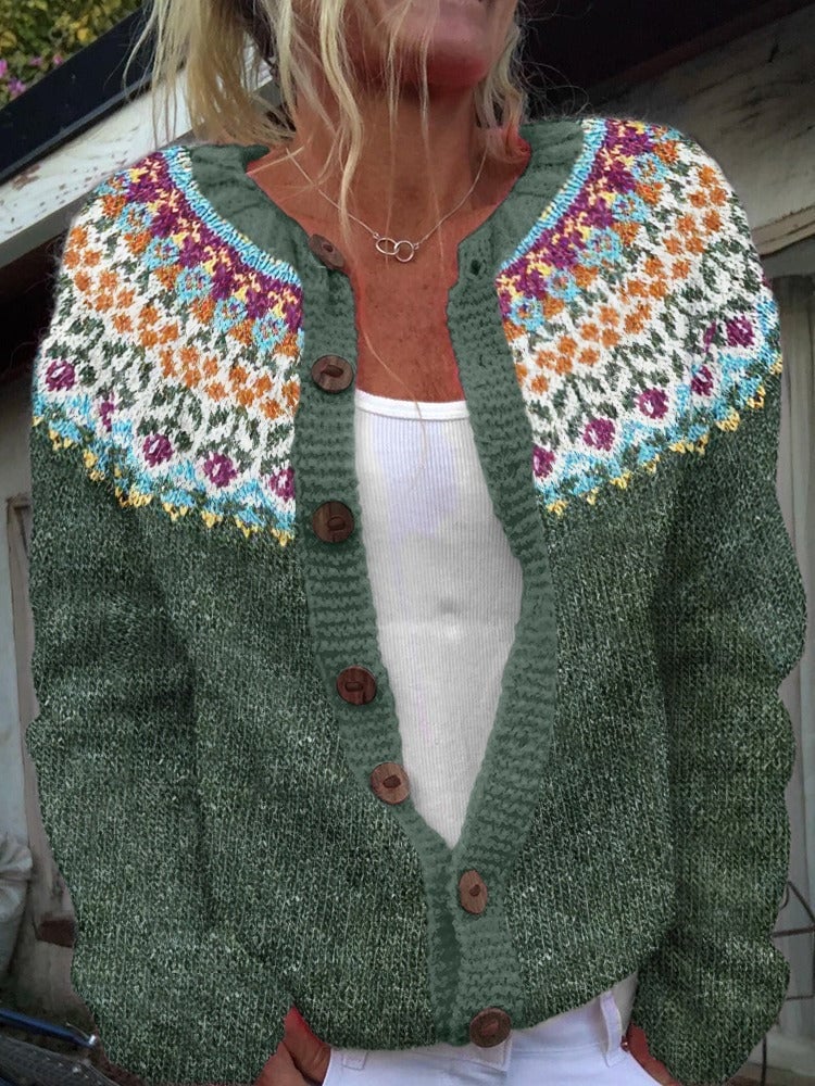 Trijntje | Vintage gebreide cardigan